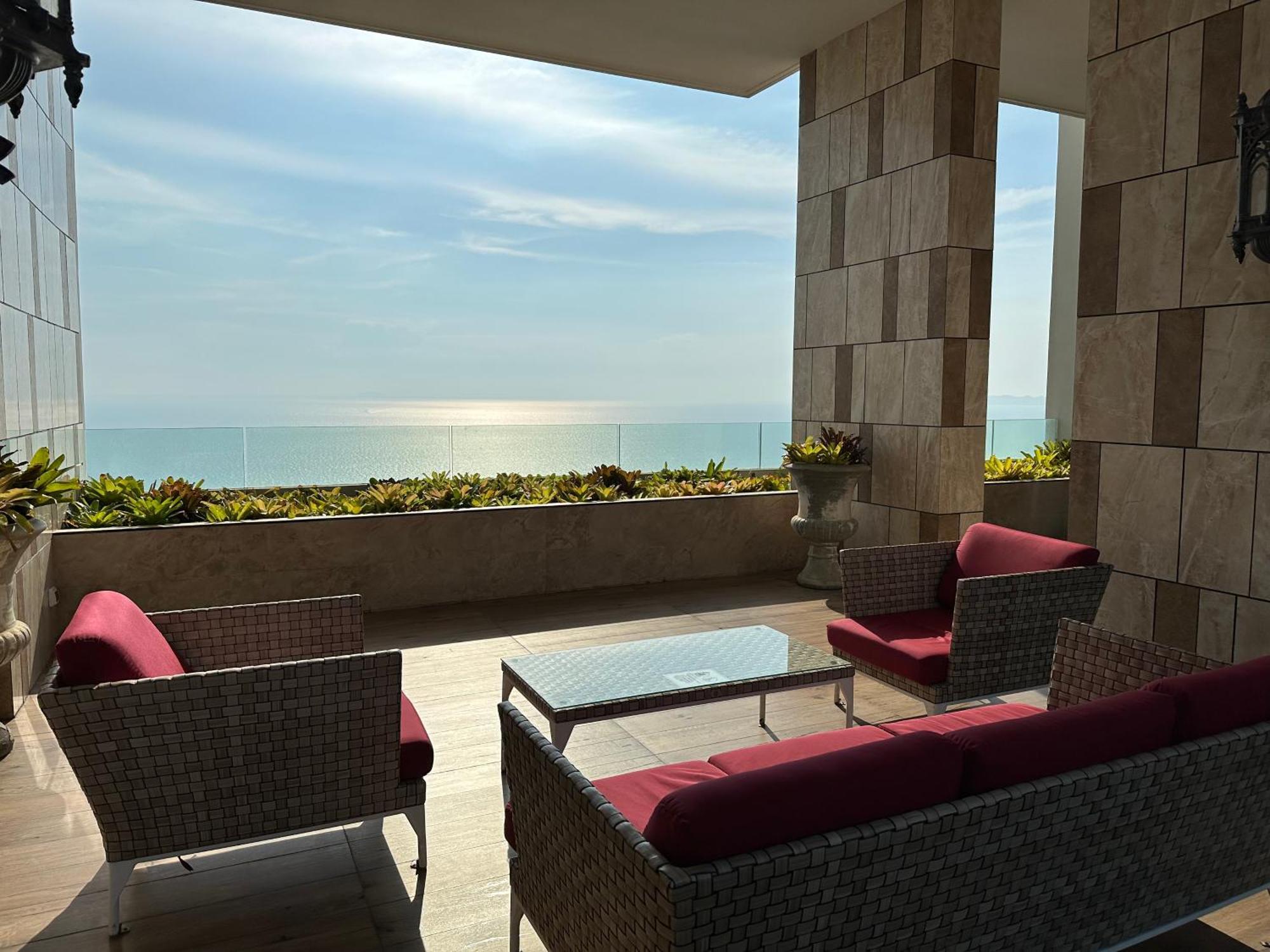 芭提雅高层海景奢华公寓the Riviera Jomtien生香家直达海滩2704 Exterior foto