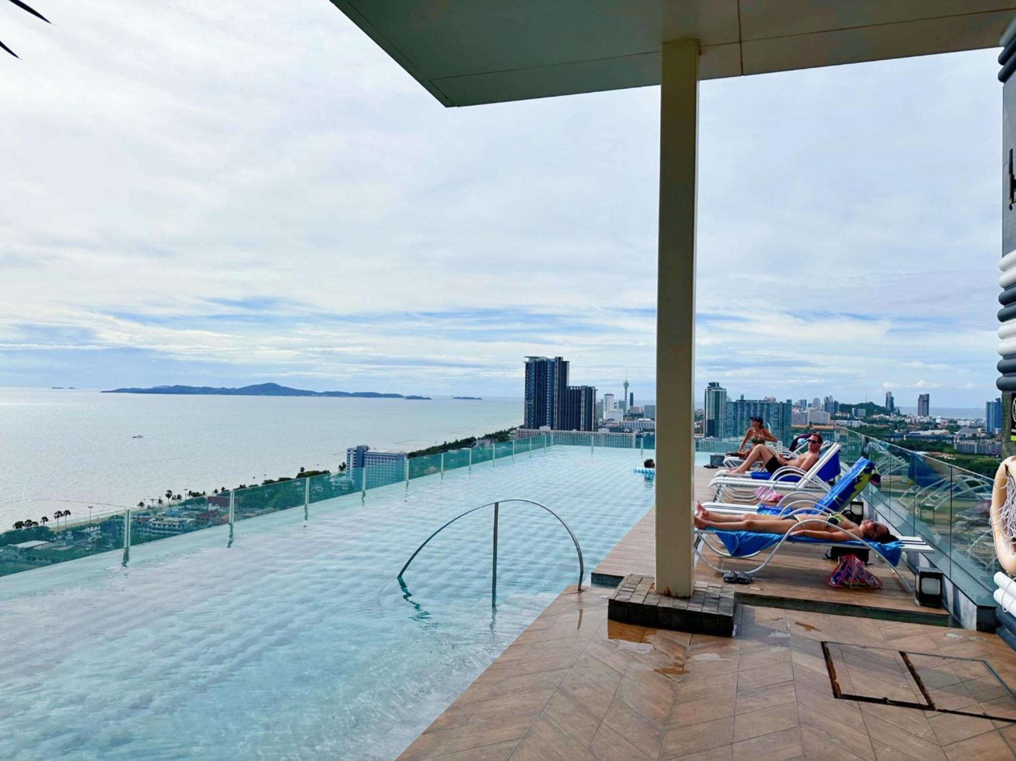 芭提雅高层海景奢华公寓the Riviera Jomtien生香家直达海滩2704 Exterior foto