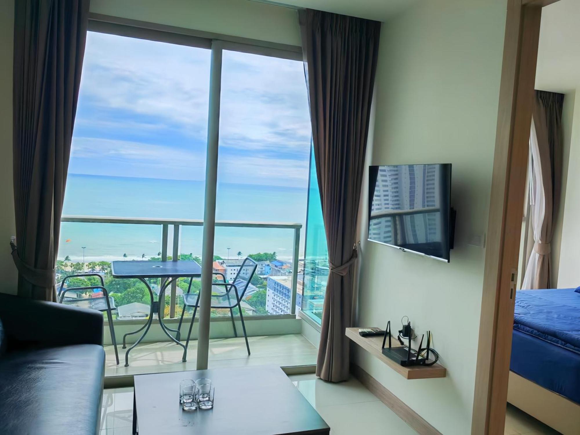 芭提雅高层海景奢华公寓the Riviera Jomtien生香家直达海滩2704 Exterior foto